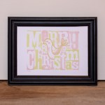 Merry Christmas Dove Framed