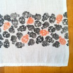 Polkadot Skull Tea Towel - zoom