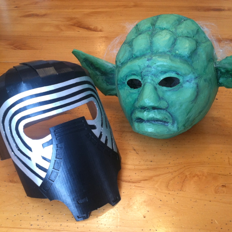 kylo ren and yoda masks