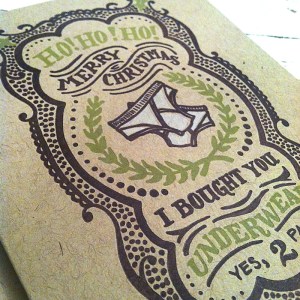 Christmas Underwear Close up